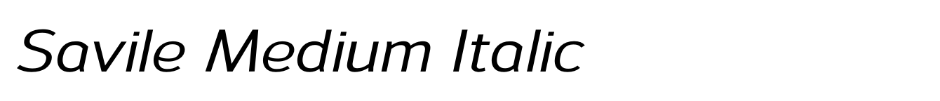 Savile Medium Italic